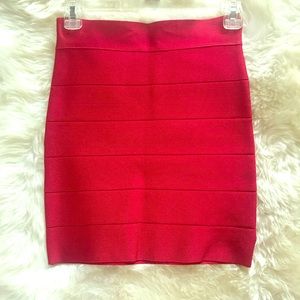 Bebe Bandage Mini Skirt